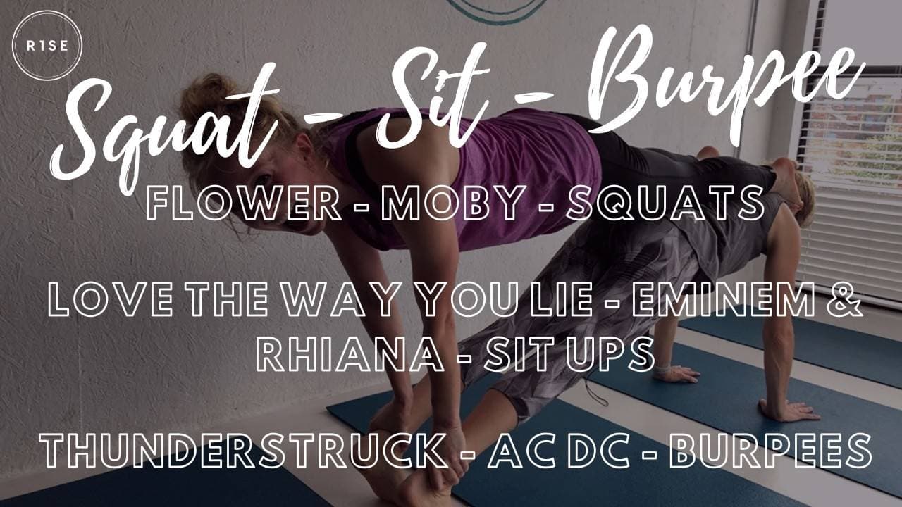 R1SE Squat, Sit Up and Burpee Challenge